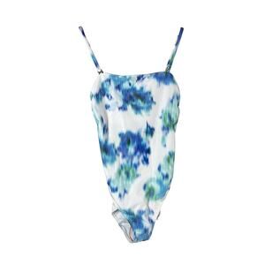 Ted Baker Mayiee Graphic Print Bandeau Swimsuit Size 1 US 4